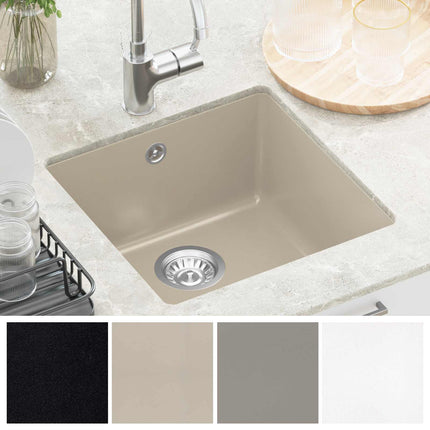 Vask 80% Kvarts og 20% Resin 430 x 460 mm Beige