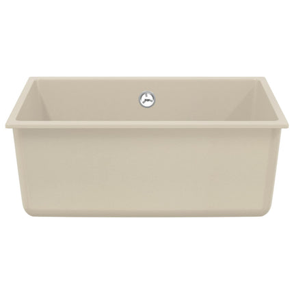 Vask 80% Kvarts og 20% Resin 530 x 460 mm Beige