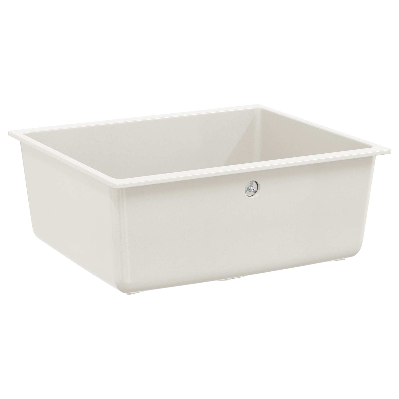 Vask Hvid 530 x 460 mm 80% Kvarts og 20% Resin