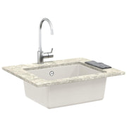 Vask Hvid 530 x 460 mm 80% Kvarts og 20% Resin