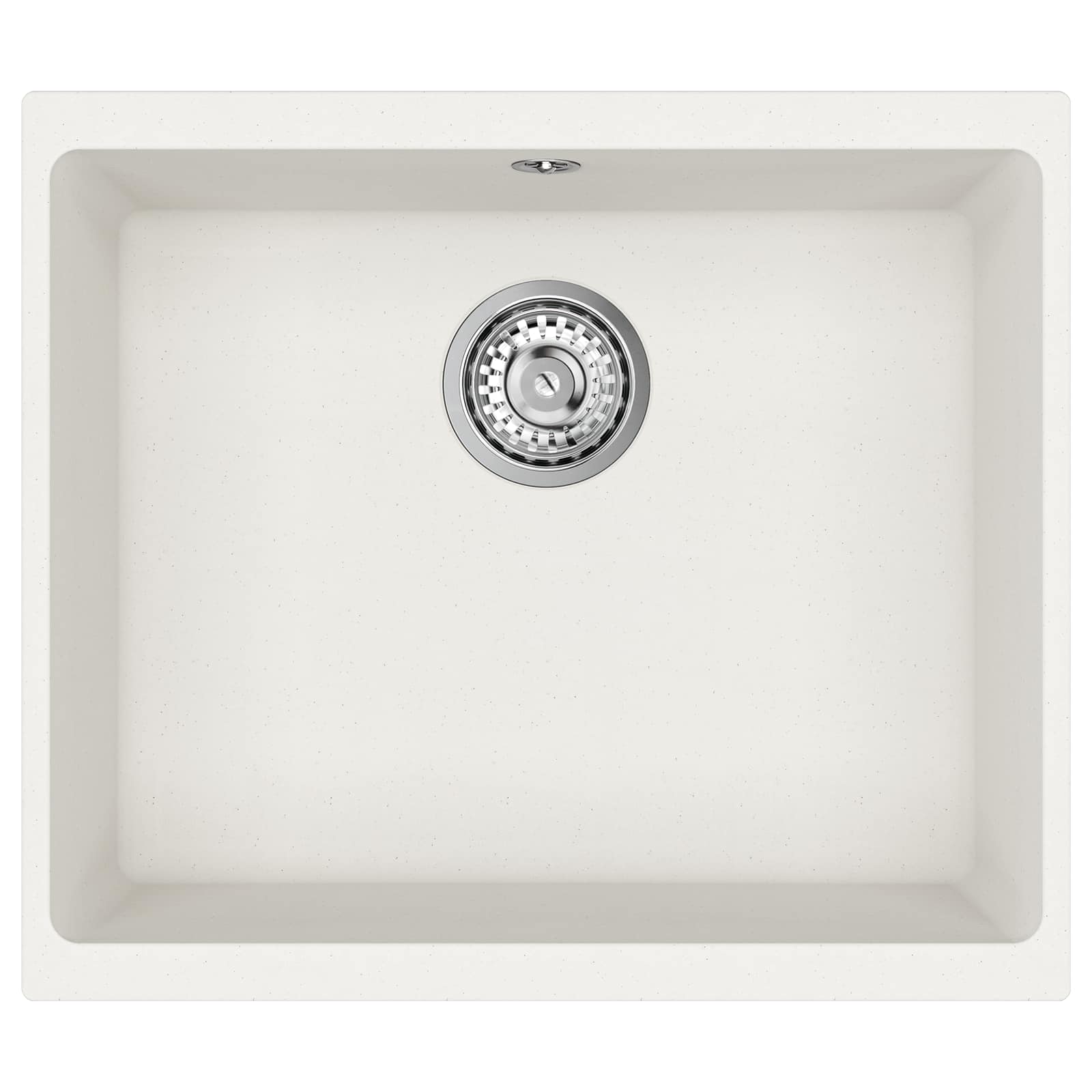 Vask Hvid 530 x 460 mm 80% Kvarts og 20% Resin
