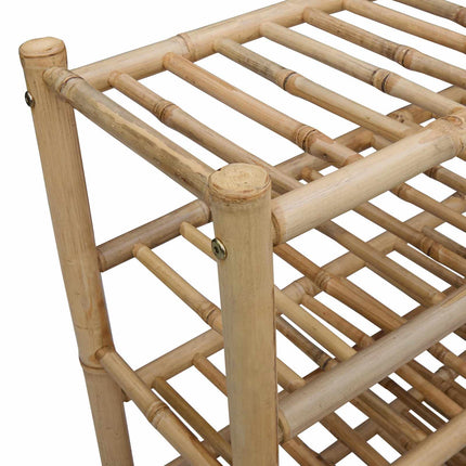 Skostativ 68 x 28 x 63 cm Bambus Naturfarvet