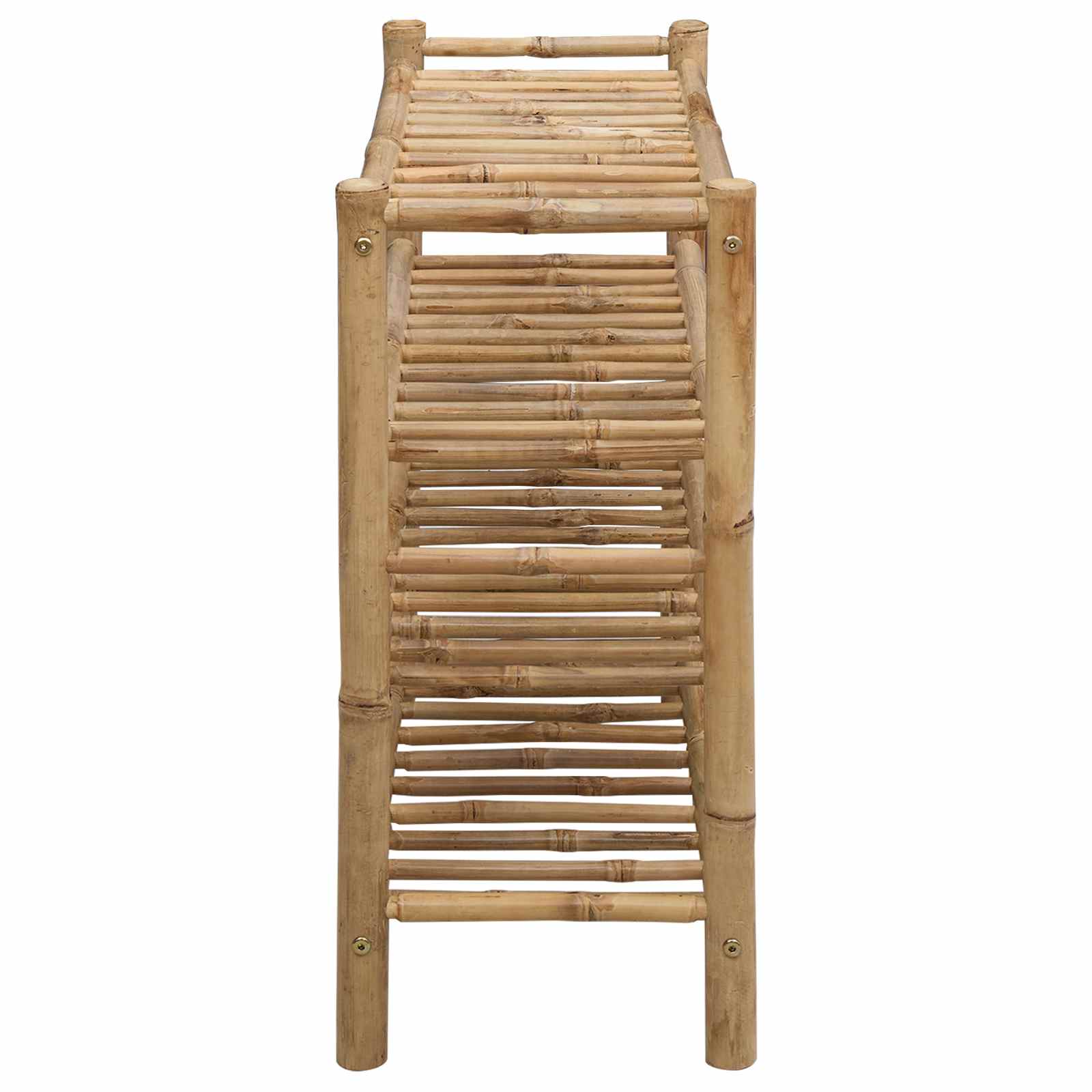 Skostativ med hylde Naturfarvet 68 x 28 x 63 cm Bambus