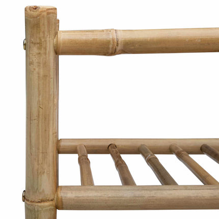 Skostativ med hylde Naturfarvet 68 x 28 x 96 cm Bambus