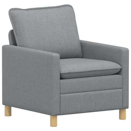 Sofa Sæt 2 stk. Lysegrå Stof