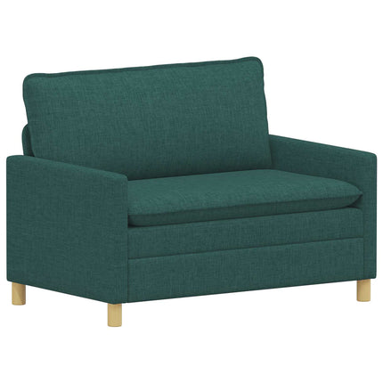Sofa Sæt 2 stk. Mørkegrøn Stof
