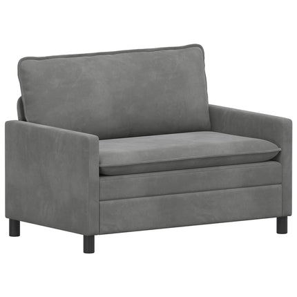 Sofa Sæt 2 stk. Mørkegrå Fløjl