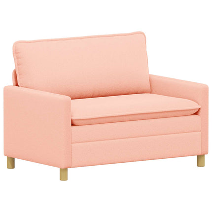Sofa Sæt 2 stk. Lyserød Stof