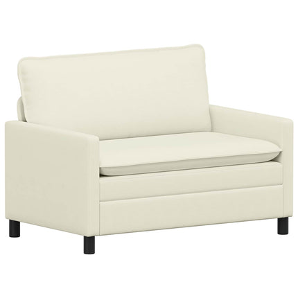 Sofa Sæt 2 pcs Cremefarvet Stof