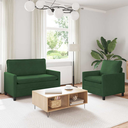 Sofa Sæt 2 pcs Jungle Grøn Stof
