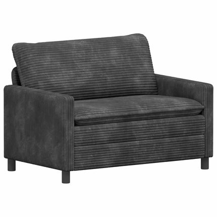Sofa Sæt 2 pcs Mørkegrå Polyester