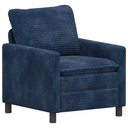 Sofa Sæt 2 pcs Mørkeblå Polyester