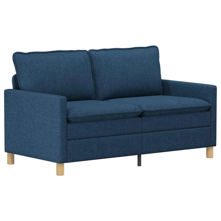 Sofa Sæt 2 stk. Blå Stof