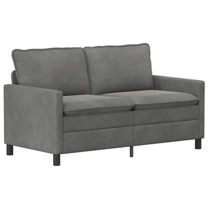Sofa Sæt 2 pcs Mørkegrå Fløjl