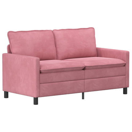Sofa Sæt 2 pcs Lyserød Fløjl