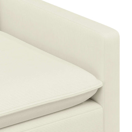 Sofa Sæt 2 pcs Cremefarvet Stof