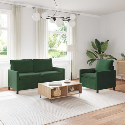 Sofa Sæt 2 pcs Jungle Grøn Stof