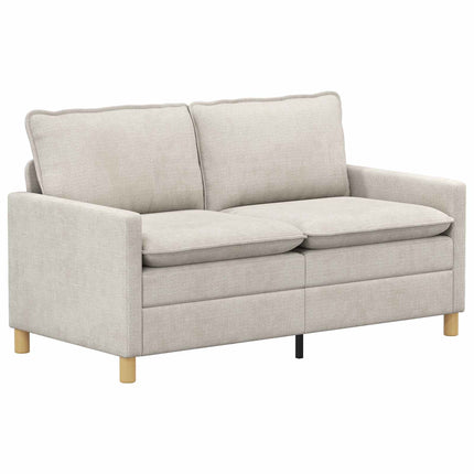 Sofa Sæt 2 pcs Cremefarvet Polyester
