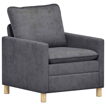 Sofa Sæt 2 pcs Mørkegrå Polyester