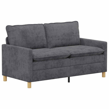 Sofa Sæt 2 pcs Mørkegrå Polyester