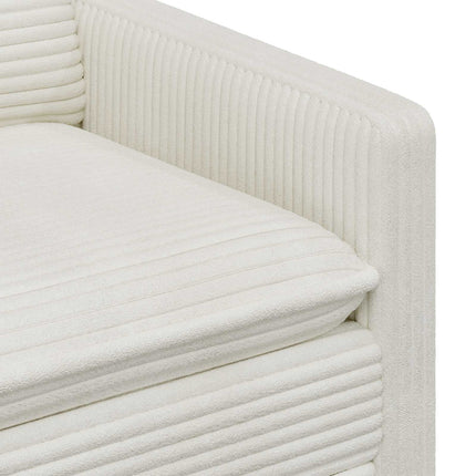 Sofa Sæt 2 pcs Cremefarvet Polyester