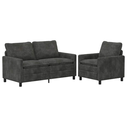 Sofa Sæt 2 pcs Antracit Polyester