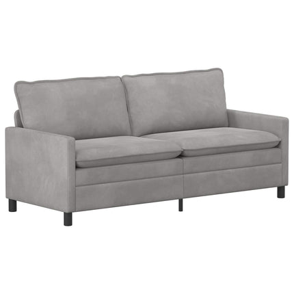 Sofa Sæt 2 pcs Lysegrå Fløjl