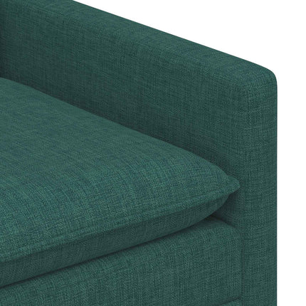 Sofa Sæt 2 stk. Mørkegrøn Stof