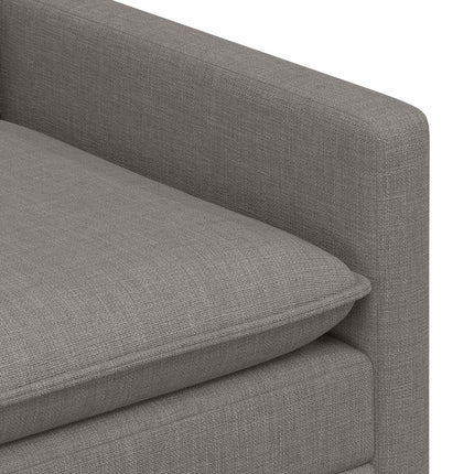 Sofa Sæt 2 stk. Gråbrun Stof