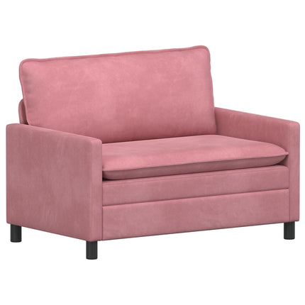 Sofa Sæt 2 pcs Lyserød Fløjl