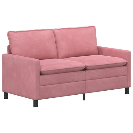 Sofa Sæt 2 pcs Lyserød Fløjl