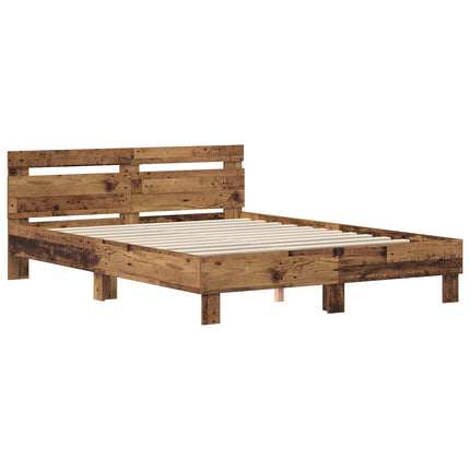 Sengestel Gammelt træ 140 x 200 cm Konstrueret træ