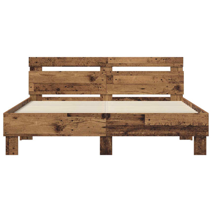 Sengestel Gammelt træ 140 x 200 cm Konstrueret træ