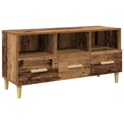 TV-skab 102 x 36 x 50 cm Gammelt træ Konstrueret træ