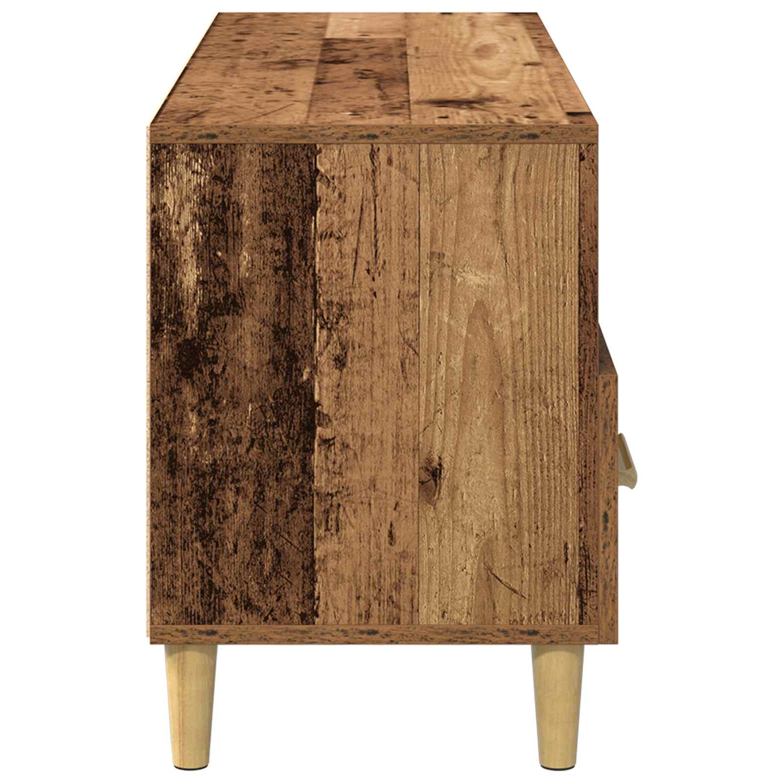 TV-skab med skuffe Gammelt træ 102 x 36 x 50 cm Konstrueret træ
