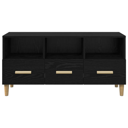 TV-skab 102 x 36 x 50 cm Sort eg Konstrueret træ