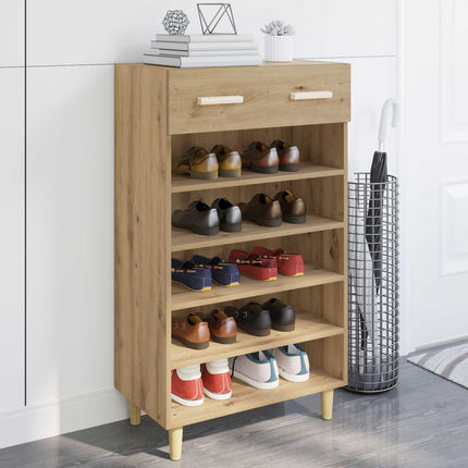 Sko skab 60 x 35 x 105 cm Konstrueret træ Artisan-eg