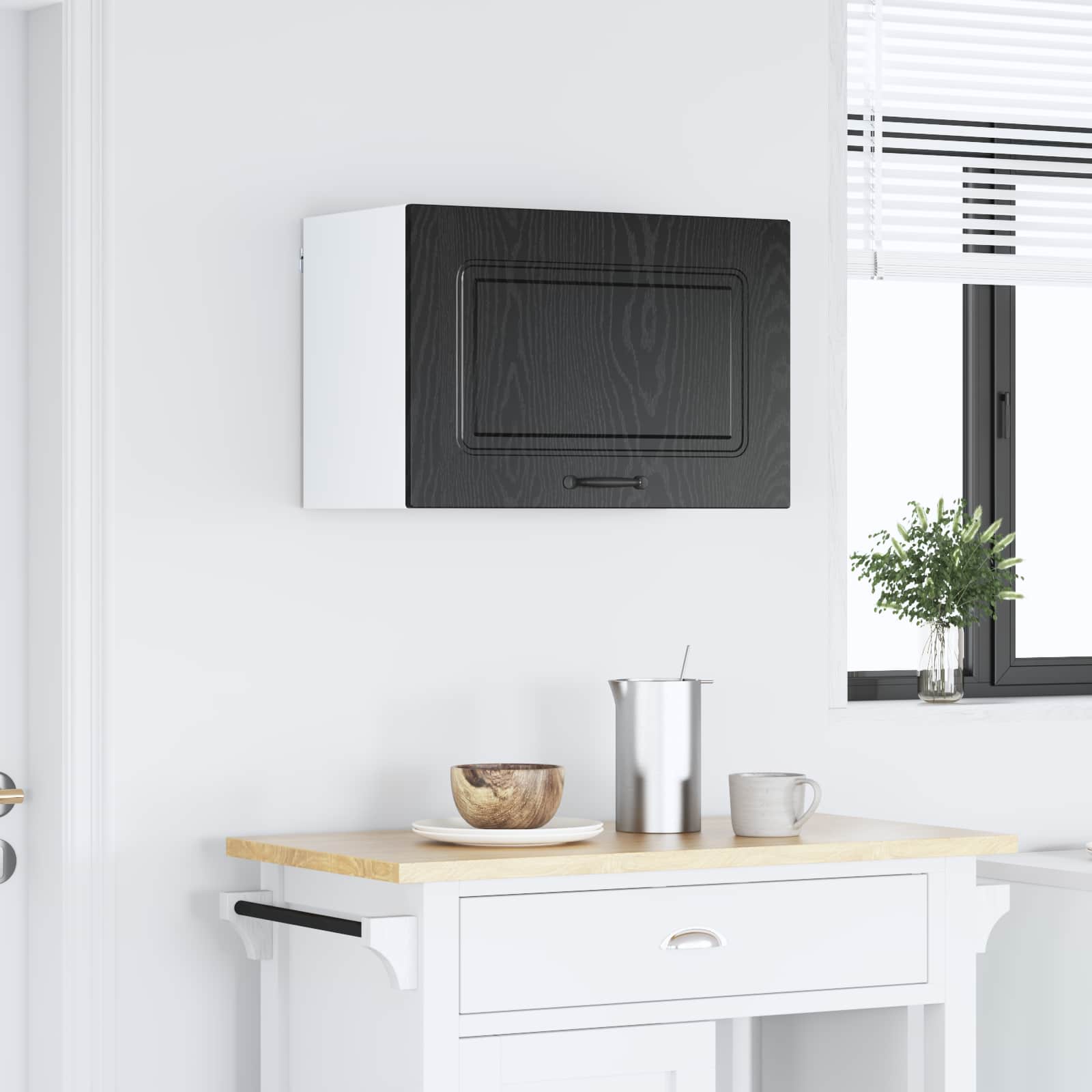 Panel til opvaskemaskine Kalmar Sort eg 60 x 31 x 40 cm