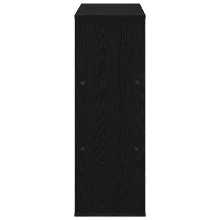 Boghylde 4 niveauer 100 x 33 x 94,5 cm Konstrueret træ Sort eg