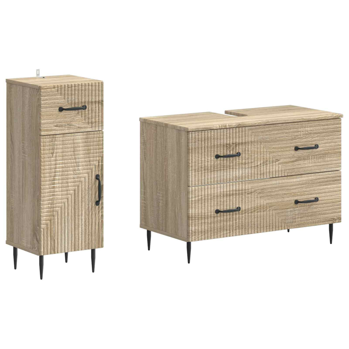 2 Deles Badevrelsesskab St HAARLEM Sonoma-eg Konstrueret tr