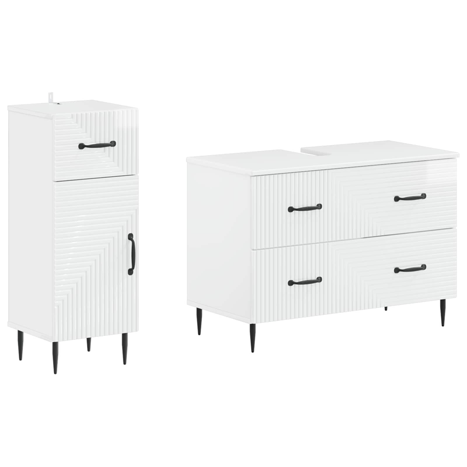 2 Deles Badevrelsesskab St HAARLEM Hvid hjglans