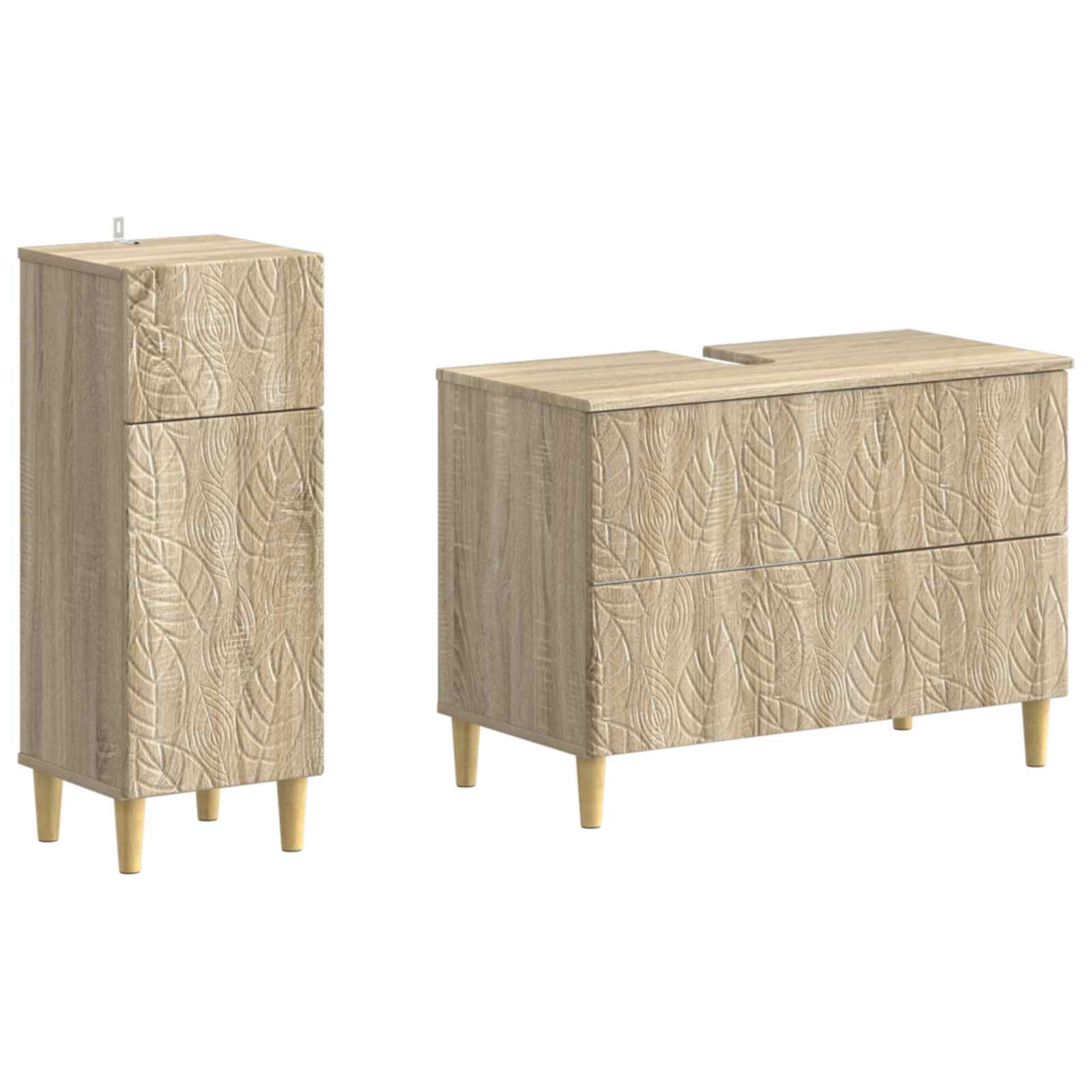 2 Deles Badevrelsesskab St DELFT Sonoma-eg Konstrueret tr