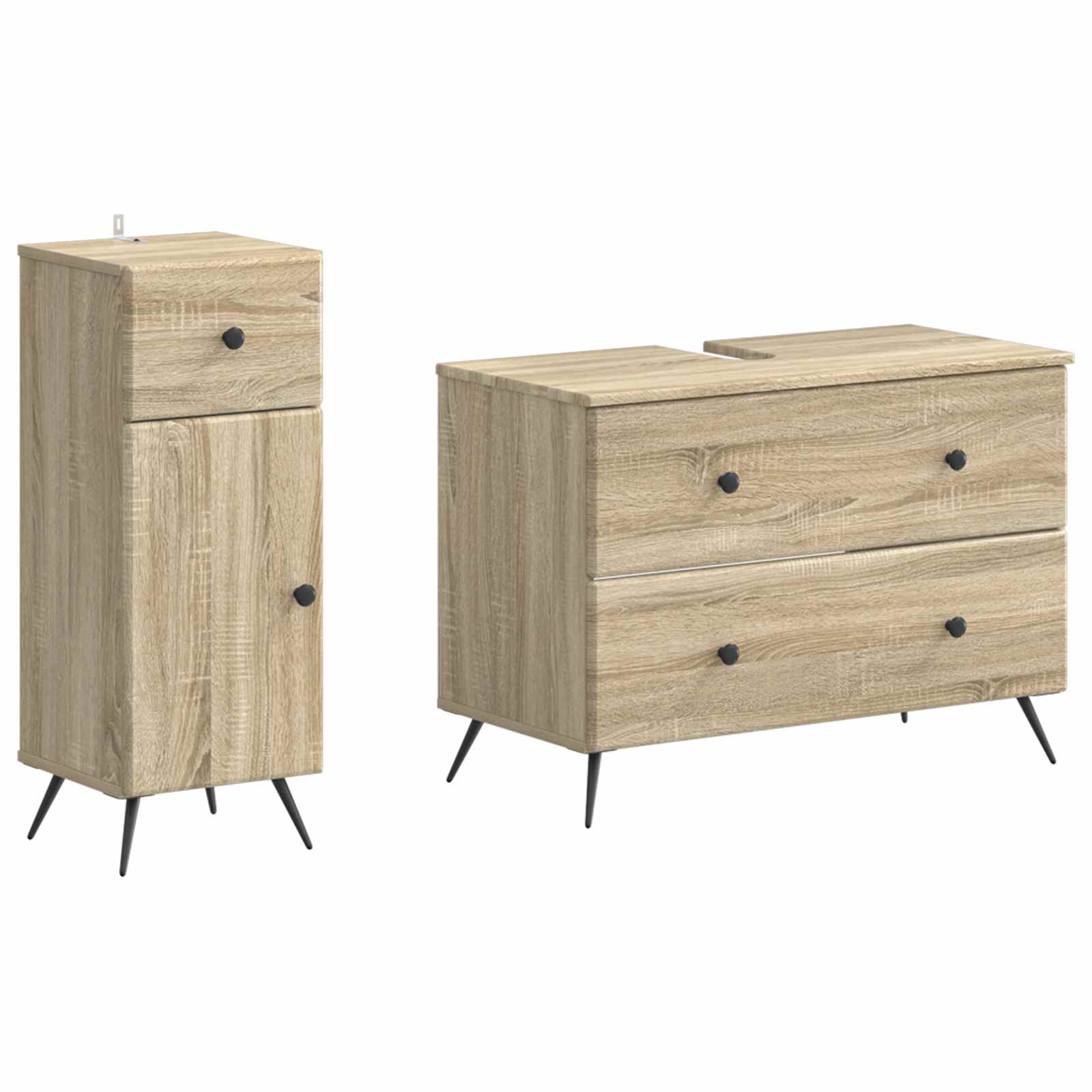 2 Deles Badevrelsesskab St BREDA Sonoma-eg Konstrueret tr