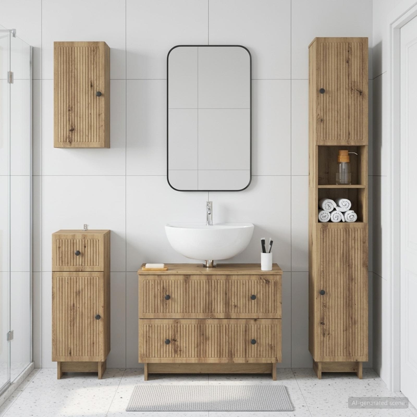 4 Dele Badevrelsesskab St EDE Artisan-eg Konstrueret tr