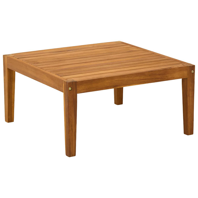 Havemøbel Bord Massivt Akacietræ Naturfarvet 60 x 60 x 30 cm