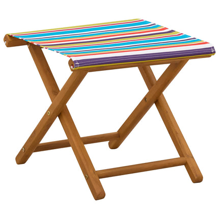 Havestol 4 stk. 3 position Massiv Eucalyptus Træ Flerfarvet