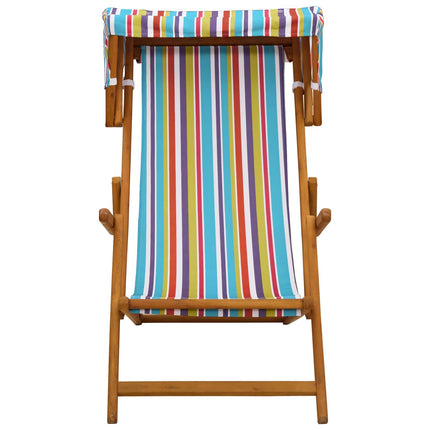 Havestol 2 pcs 3 position Massiv Eucalyptus Træ Flerfarvet