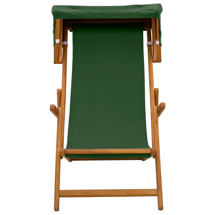 Havestol 2 pcs 3 position Massiv Eucalyptus Træ Grøn