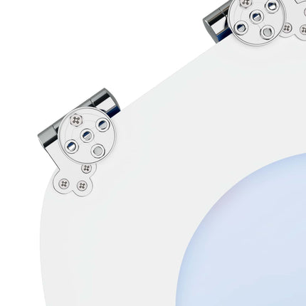 Blødt lukket toiletbræt Blå 44 x 38 cm MDF plade