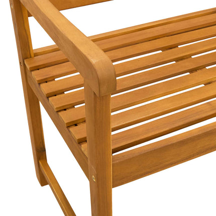 Udendørs bænk Naturfarvet 150 x 55,5 x 90 cm Massivt Akacietræ